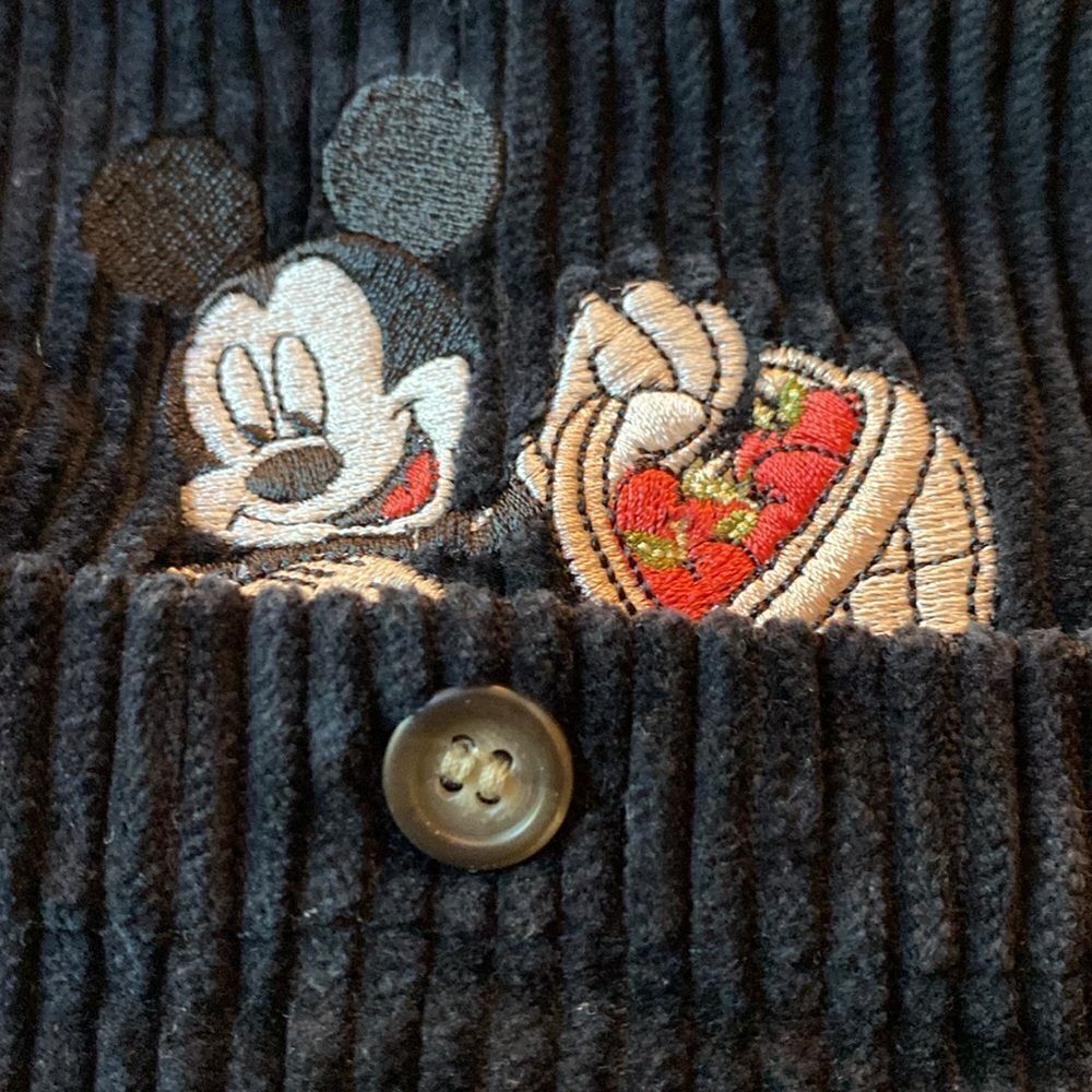 Disney Mickey Long Sleeve Corduroy Shirt Size Large - Picture 8 of 9